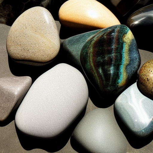 smooth rocks such as quartz, agate, jasper, tiger's eye, and aventurine are the best kinds of minerals gems and rocks to tubmle.